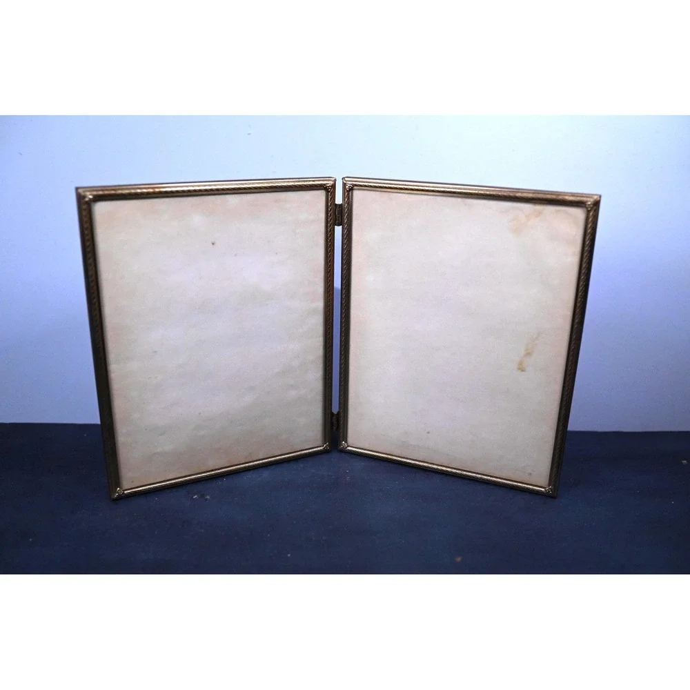 Vintage 8x10 Double Brass Frame
